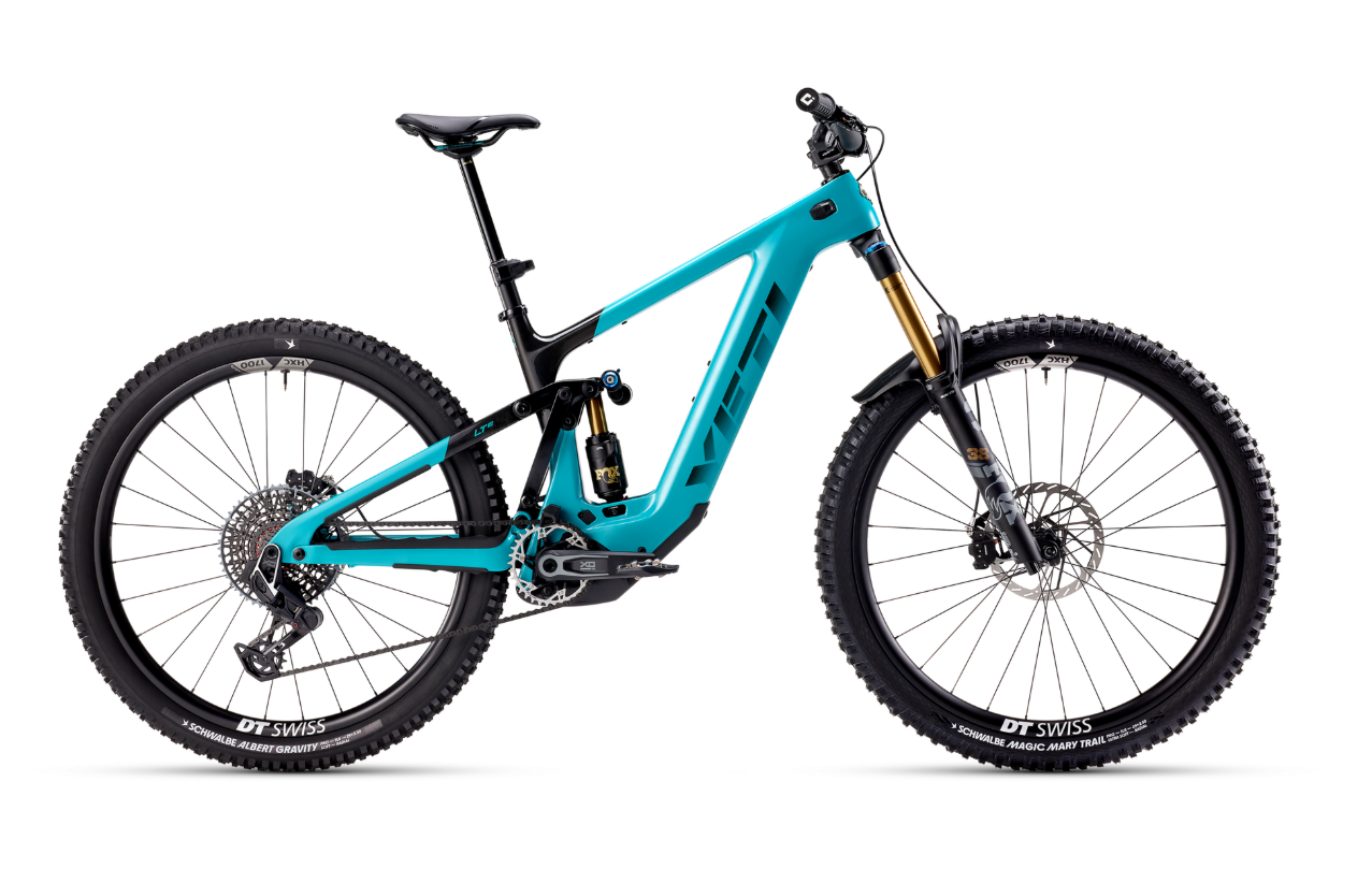 Celoodpružené elektrokolo Yeti LTE T3 X0 AXS Transmission - Turquoise Velikost: XL