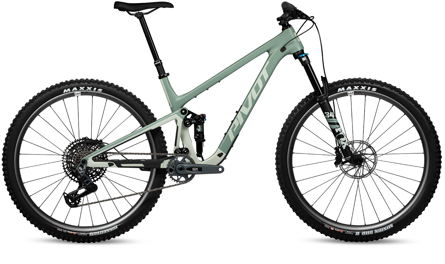Celoodpružené kolo Pivot Trailcat SL Ride GX Eagle Transmission Barva: Green Meadow Mist