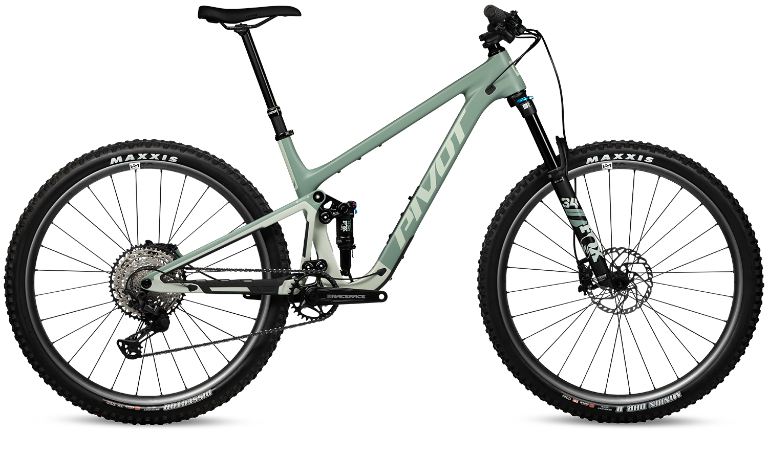 Celoodpružené kolo Pivot Trailcat SL Ride SLX/XT Barva: Green Meadow Mist