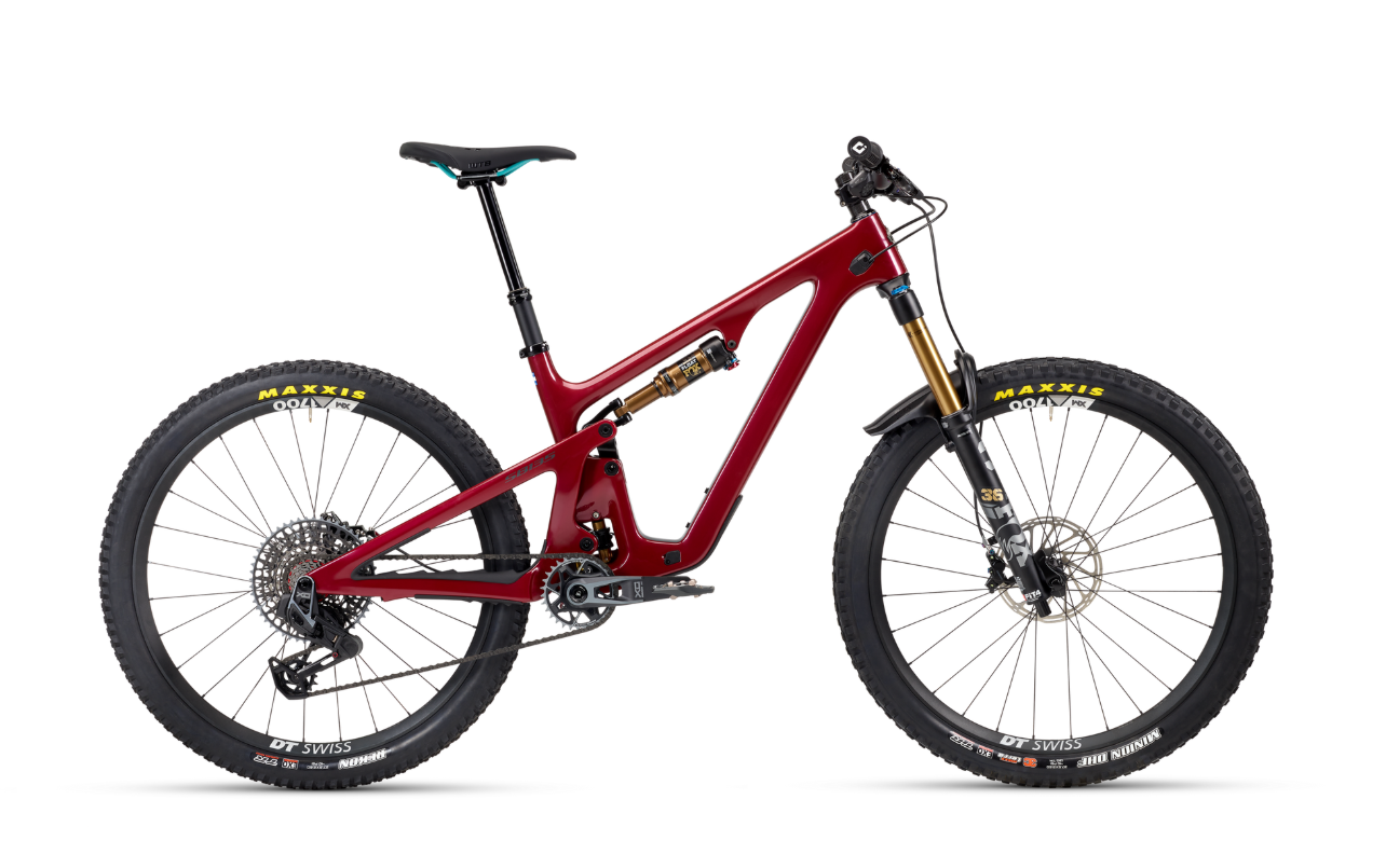 Celoodpružené kolo Yeti SB135 T3 X0 AXS Transmission - Cherry Velikost: XL