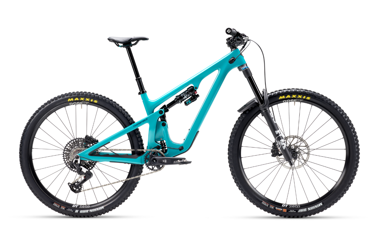 Celoodpružené kolo Yeti SB140 C2 90 Transmission - Turquoise Velikost: XXL