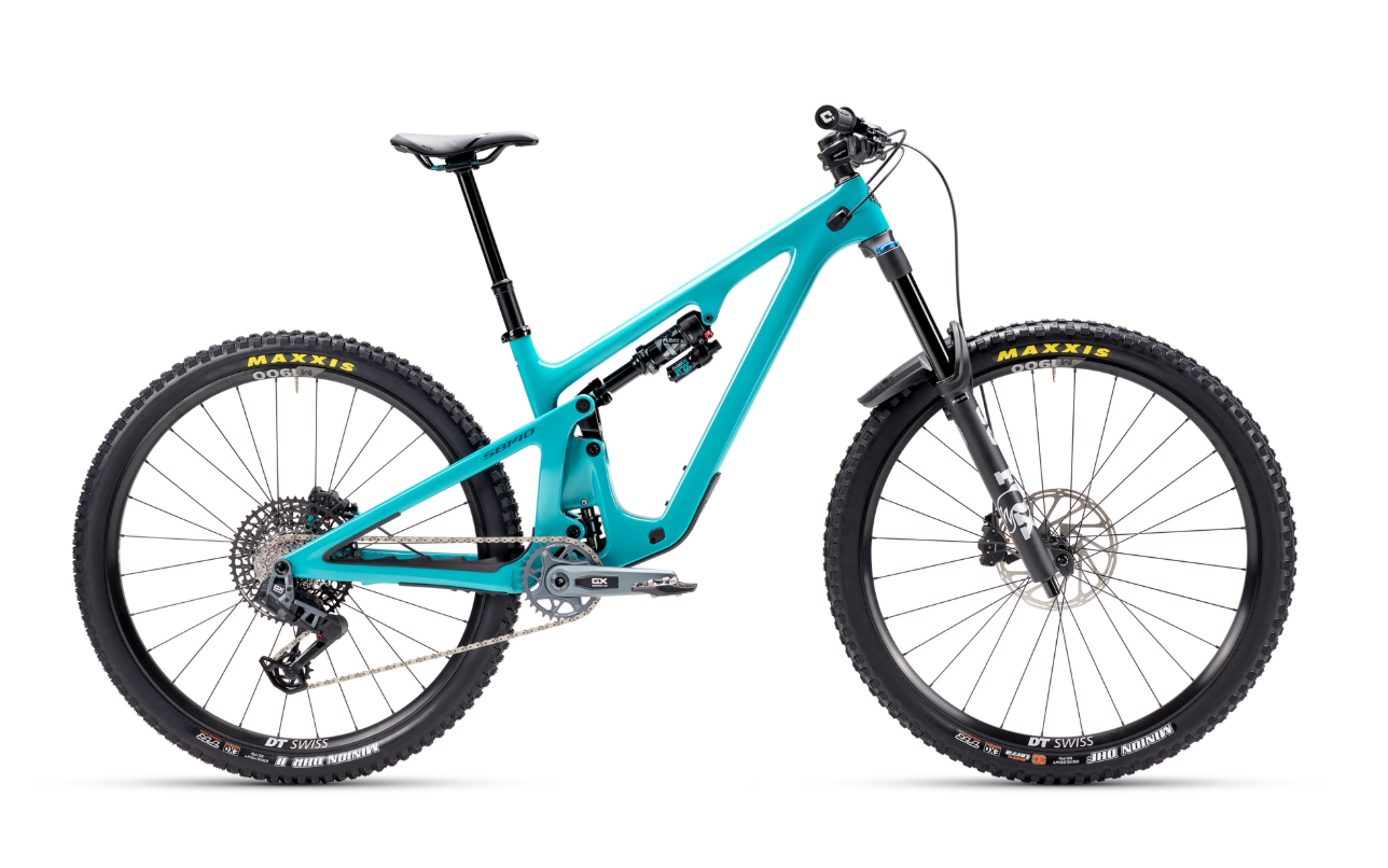 Celoodpružené kolo Yeti SB140 C3 GX AXS Transmission - Turquoise Velikost: XXL