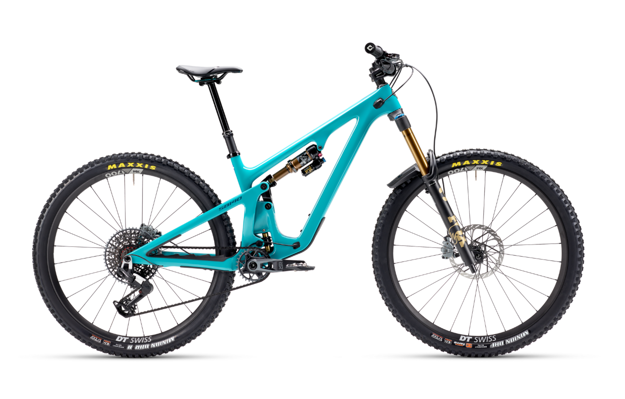 Celoodpružené kolo Yeti SB140 T2 X0/90 Transmission - Turquoise Velikost: XXL