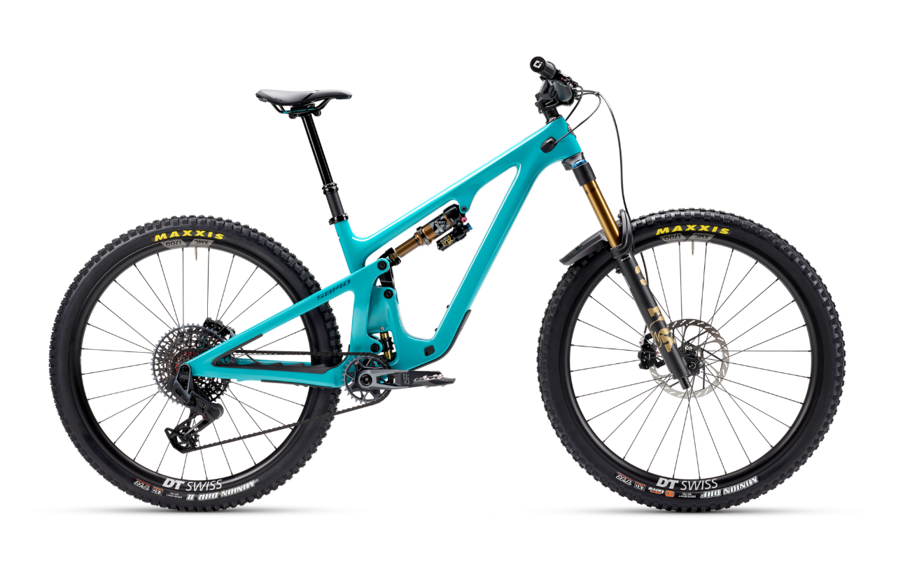Celoodpružené kolo Yeti SB140 T3 X0 AXS Transmission - Turquoise Velikost: XXL