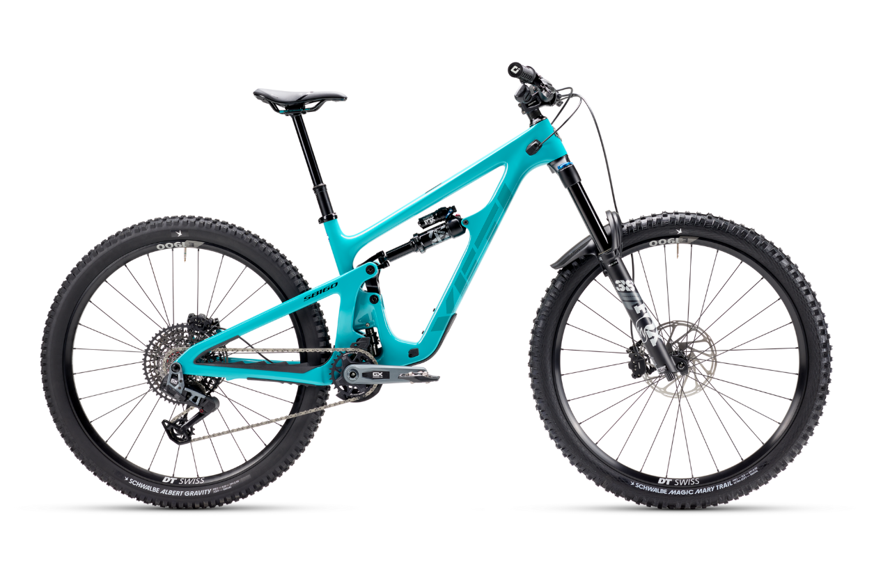 Celoodpružené kolo Yeti SB160 C3 GX AXS Transmission - Turquoise Velikost: XXL