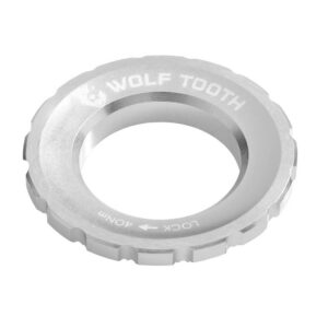 Centerlock matice Wolf Tooth - Vnější Barva: Raw silver