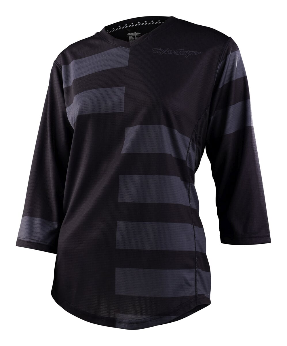 Dámský cyklistický dres Troy Lee Designs Mischief - Split Stripe Black Velikost: L