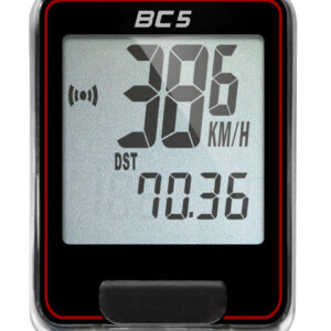 Drátový computer Echowell BC5 Barva: Černo-červená