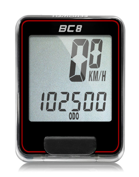 Drátový computer Echowell BC8 Barva: Černo-červená