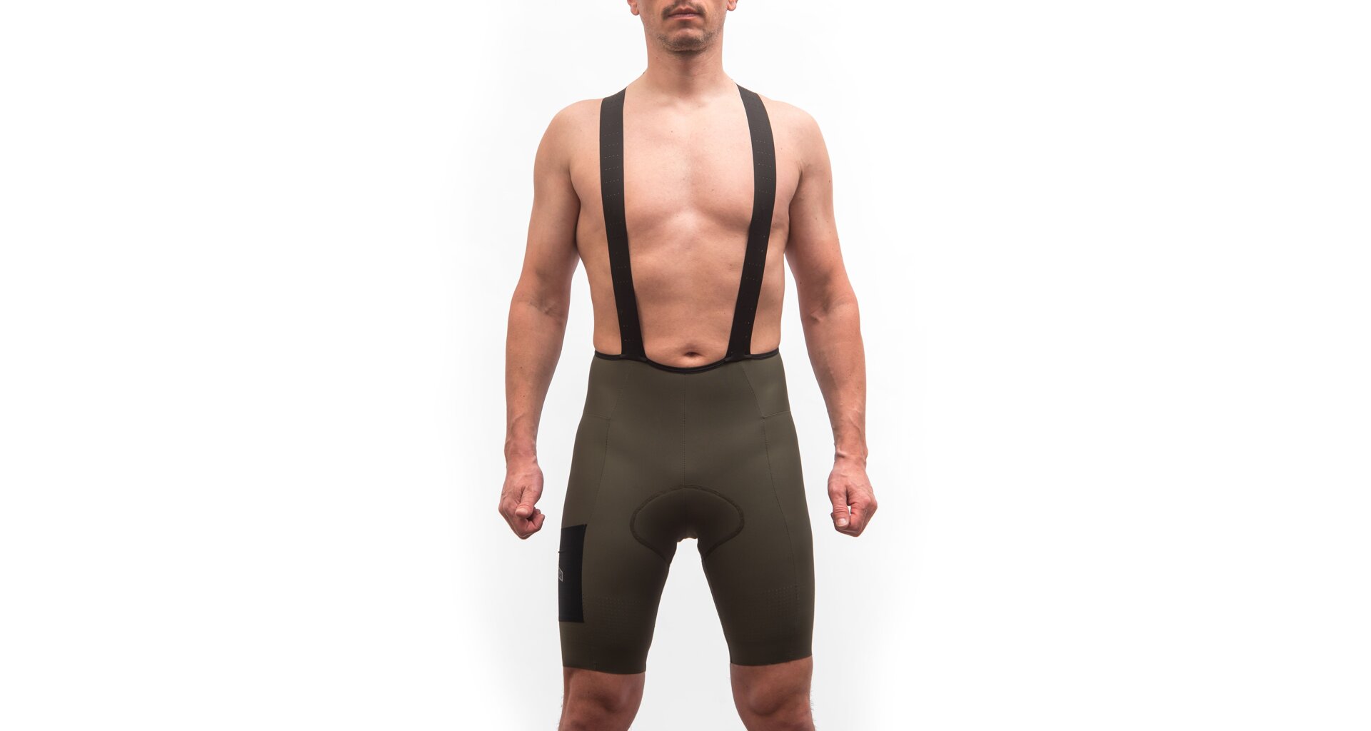 Fresh Trash FT Men's Signature BIB Shorts Evo Olive Green Velikost: S - Obrázek 2