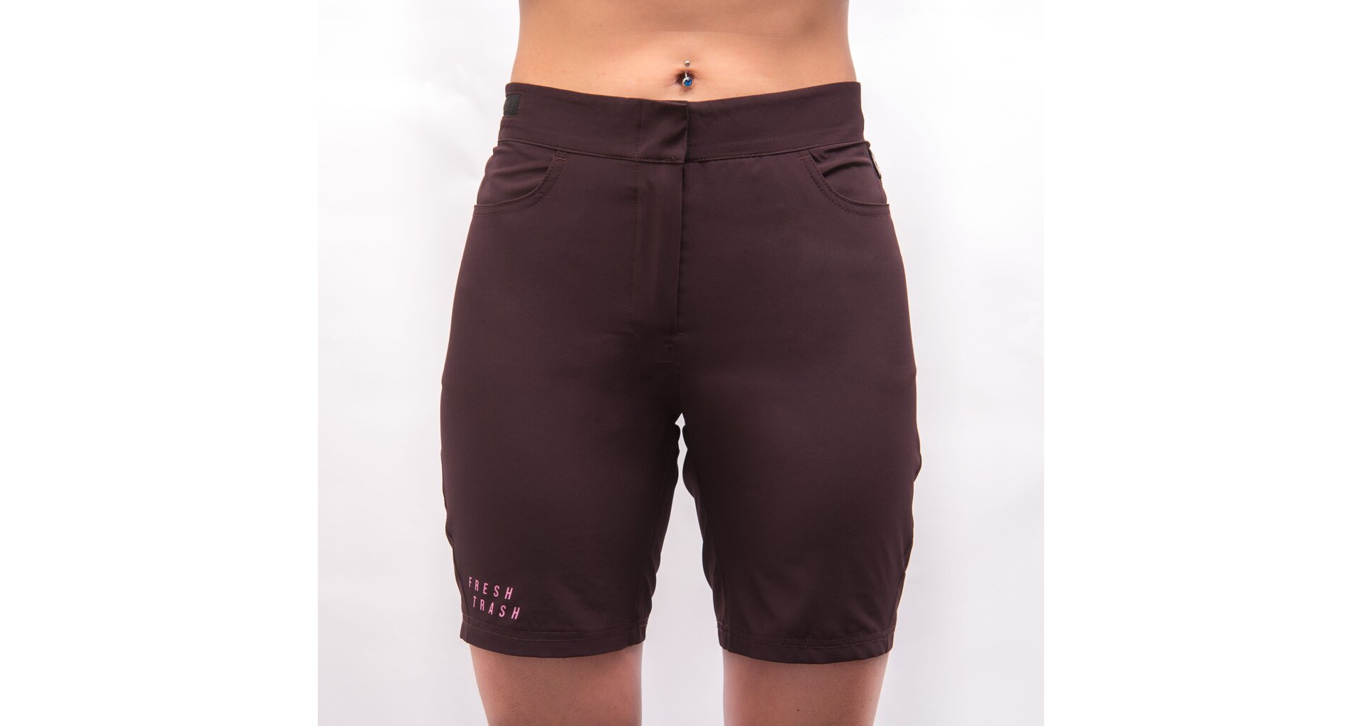 Fresh Trash FT Women's Rider Shorts Port Red Velikost: S - Obrázek 2