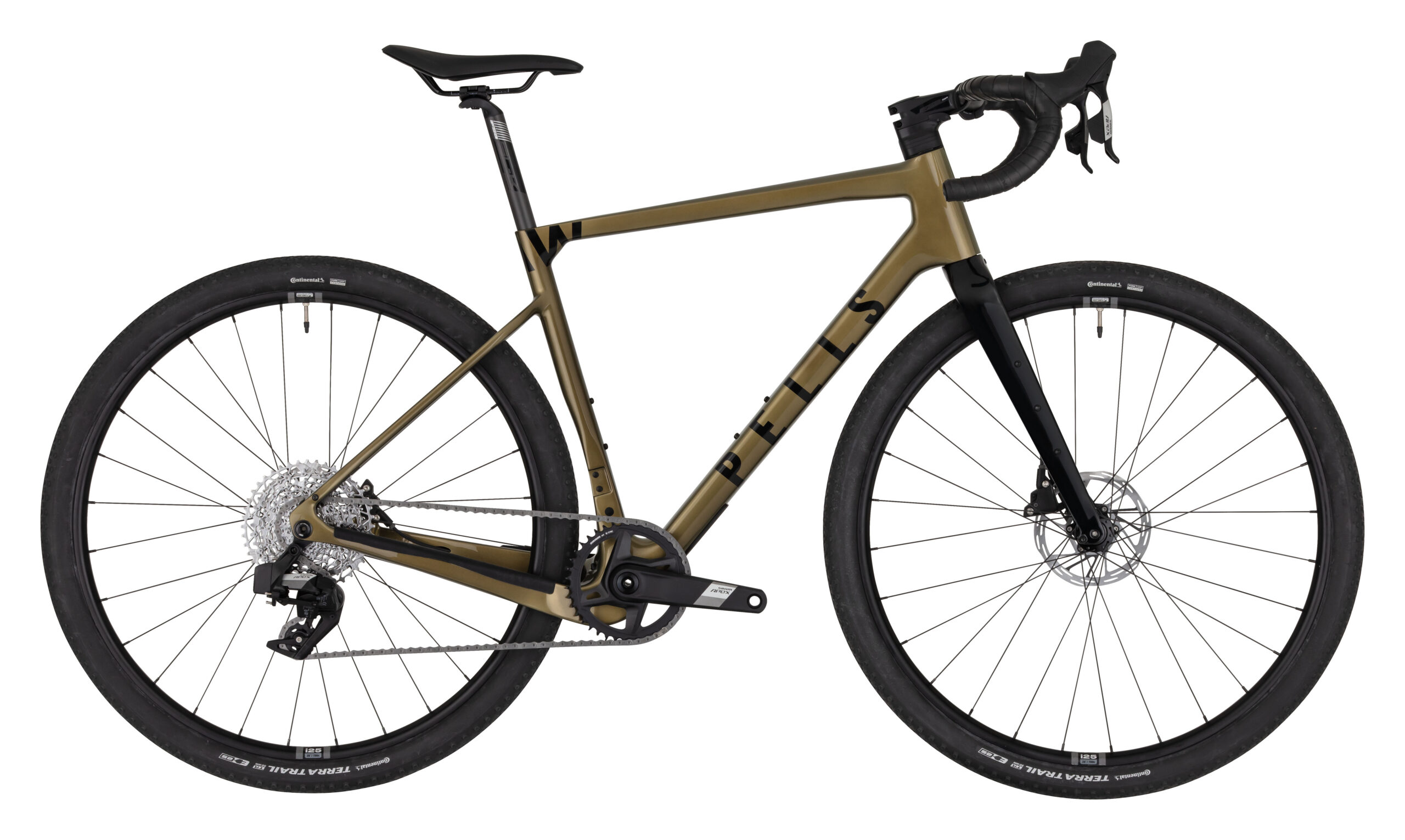 Gravel kolo Pells Raw Carbon 2 Shimano GRX - Dijon Gold Varianta: XL