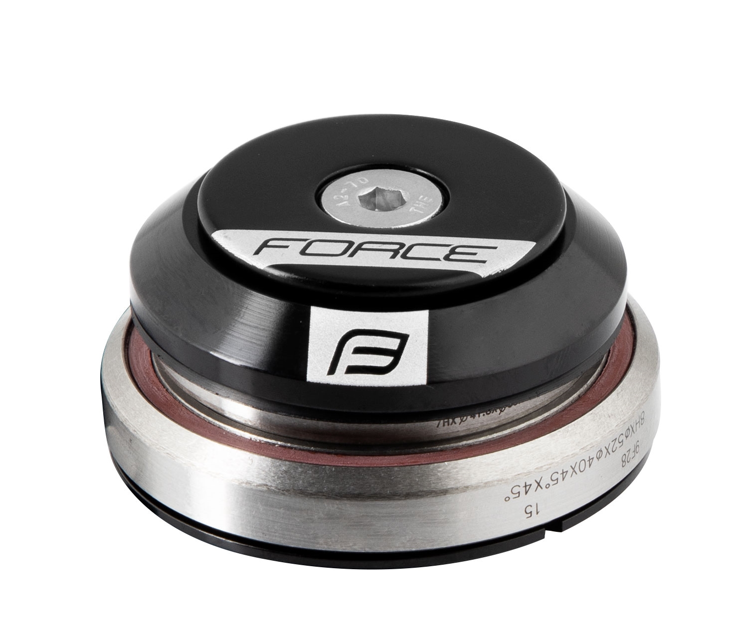 Hlavové složení FORCE TAPER 1 1/8"-1 1/2" integrov. - černé