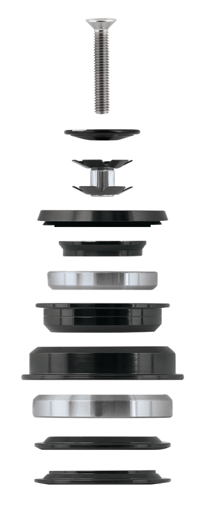 Hlavové složení Force Tapered 1 1/8"-1 1/2" polointegrované 55mm - černé - Obrázek 2