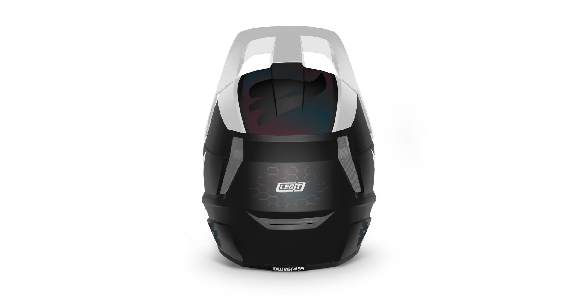 Integrální přilba BLUEGRASS LEGIT - bílá iridescent vel.: 54-56 - Obrázek 2