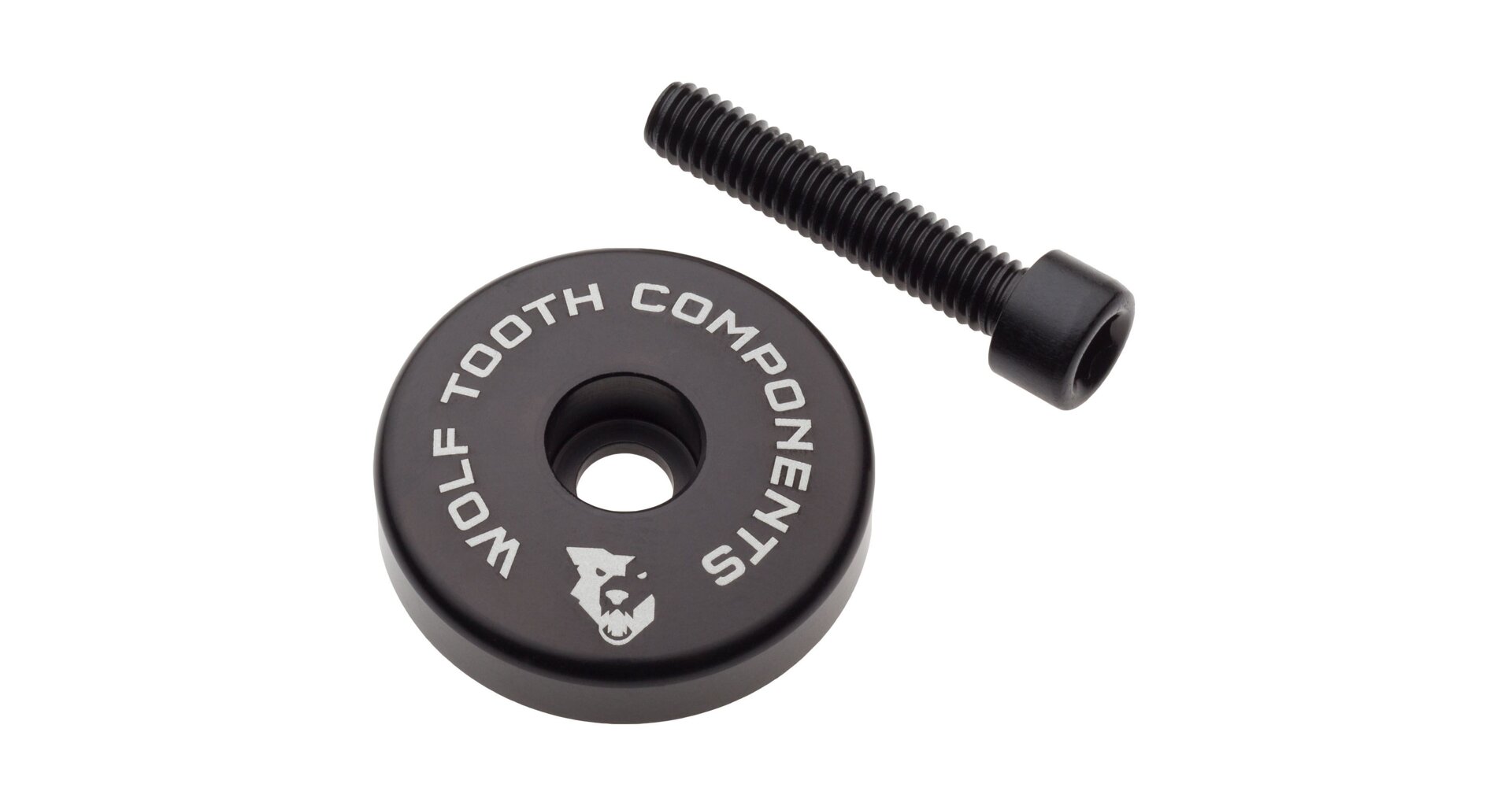 Krytka hlavového složení Wolf Tooth Ultralight stem cap + 5mm Barva: Černá