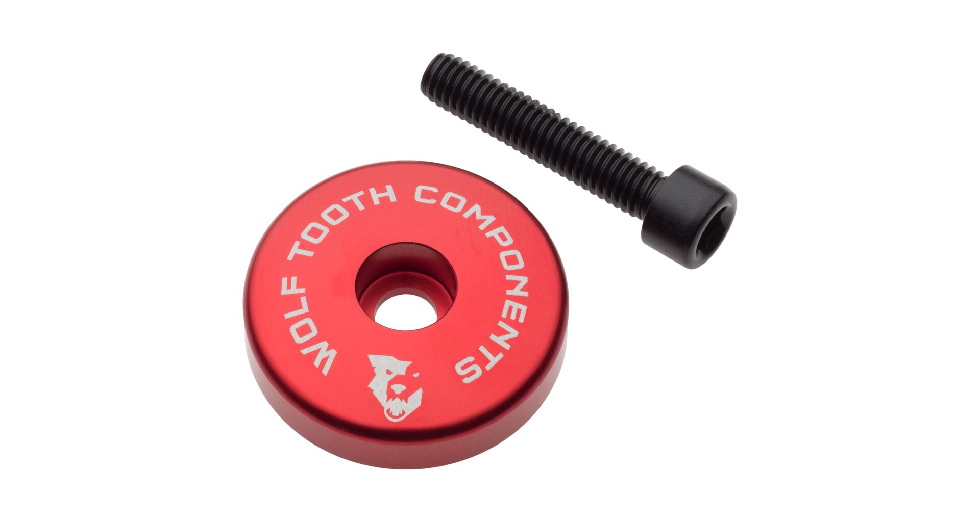 Krytka hlavového složení Wolf Tooth Ultralight stem cap + 5mm Barva: Červená