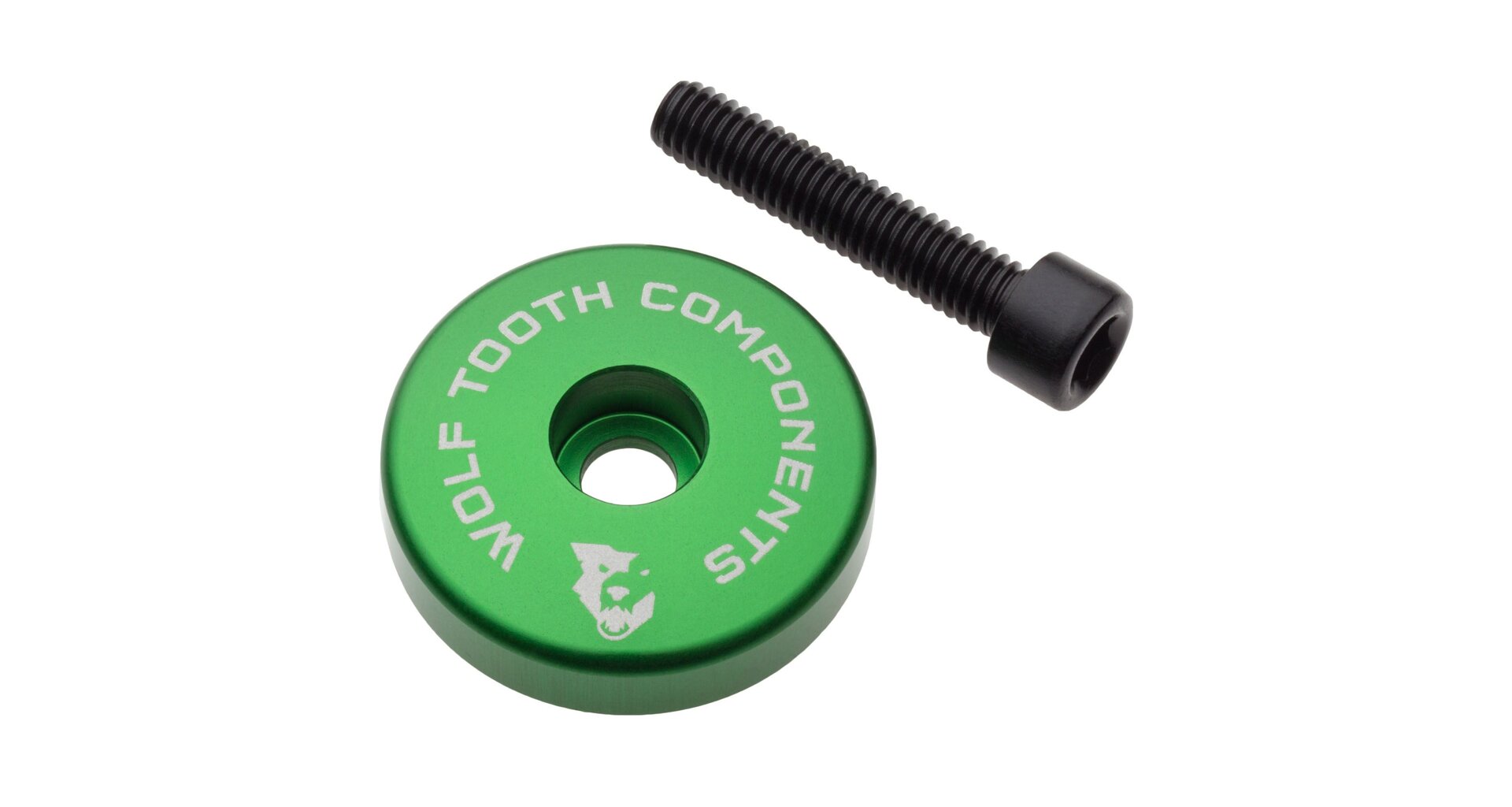 Krytka hlavového složení Wolf Tooth Ultralight stem cap + 5mm Barva: Zelená