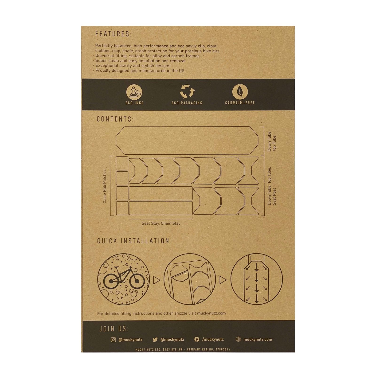 Ochrana rámu Mucky Nutz Frame Skinz - Contours Povrchová úprava: Lesklá - Obrázek 2