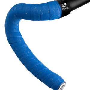 Omotávka na řídítka Force korková - Modrá
