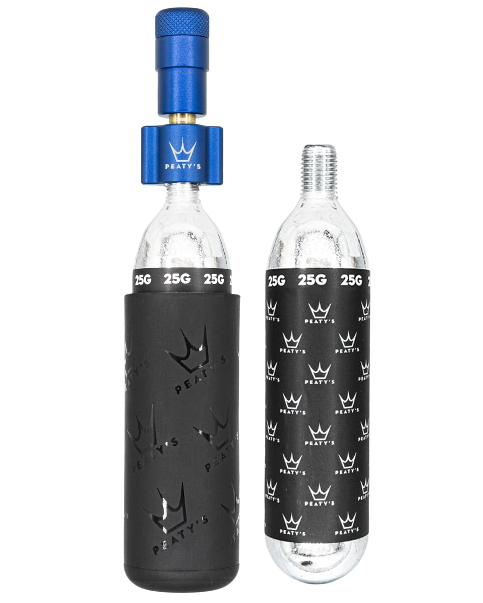 PEATYS Pumpa na bombičky Peaty's Holeshot Co2 tyre inflator Barva: Navy