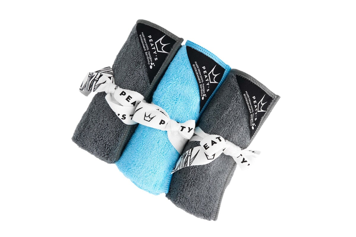 PEATYS Sada utěrek Peaty's bamboo bicycle cleaning cloths (balení 3ks) - Obrázek 2