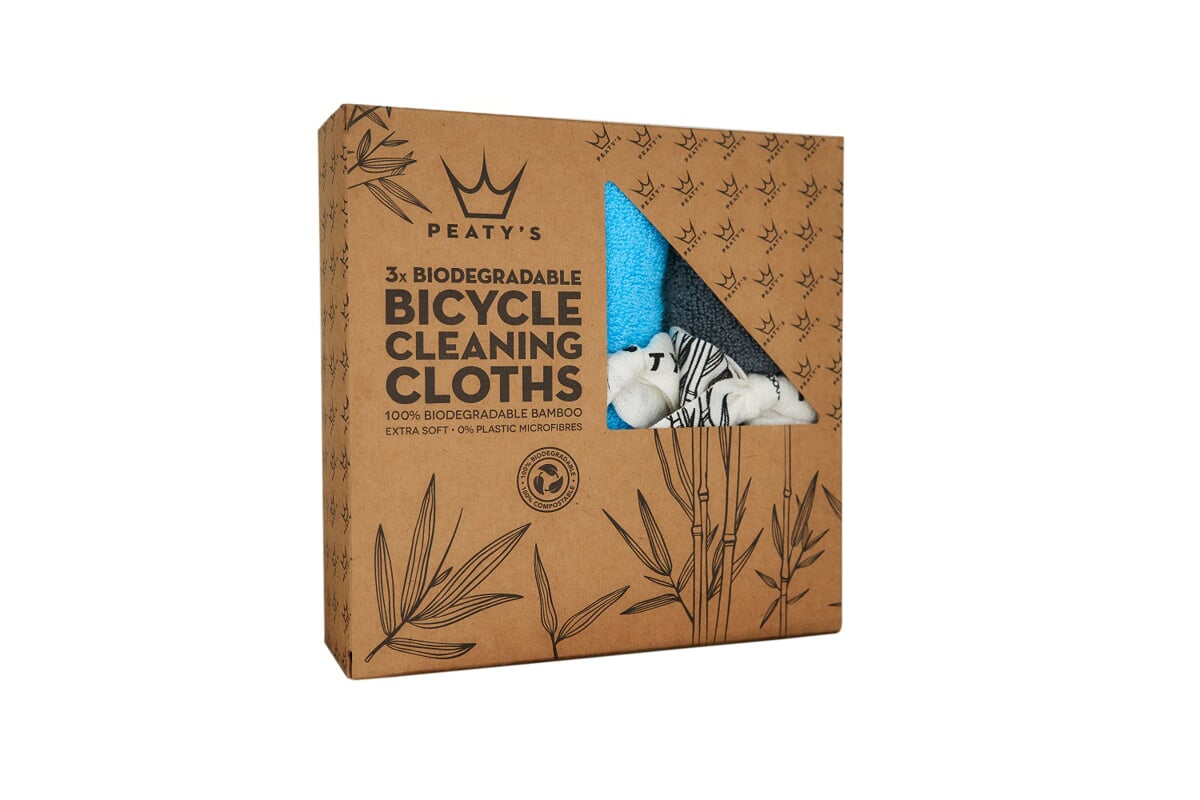 PEATYS Sada utěrek Peaty's bamboo bicycle cleaning cloths (balení 3ks)