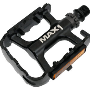 Pedály MAX1 Race ložiskové hliníkové - černé