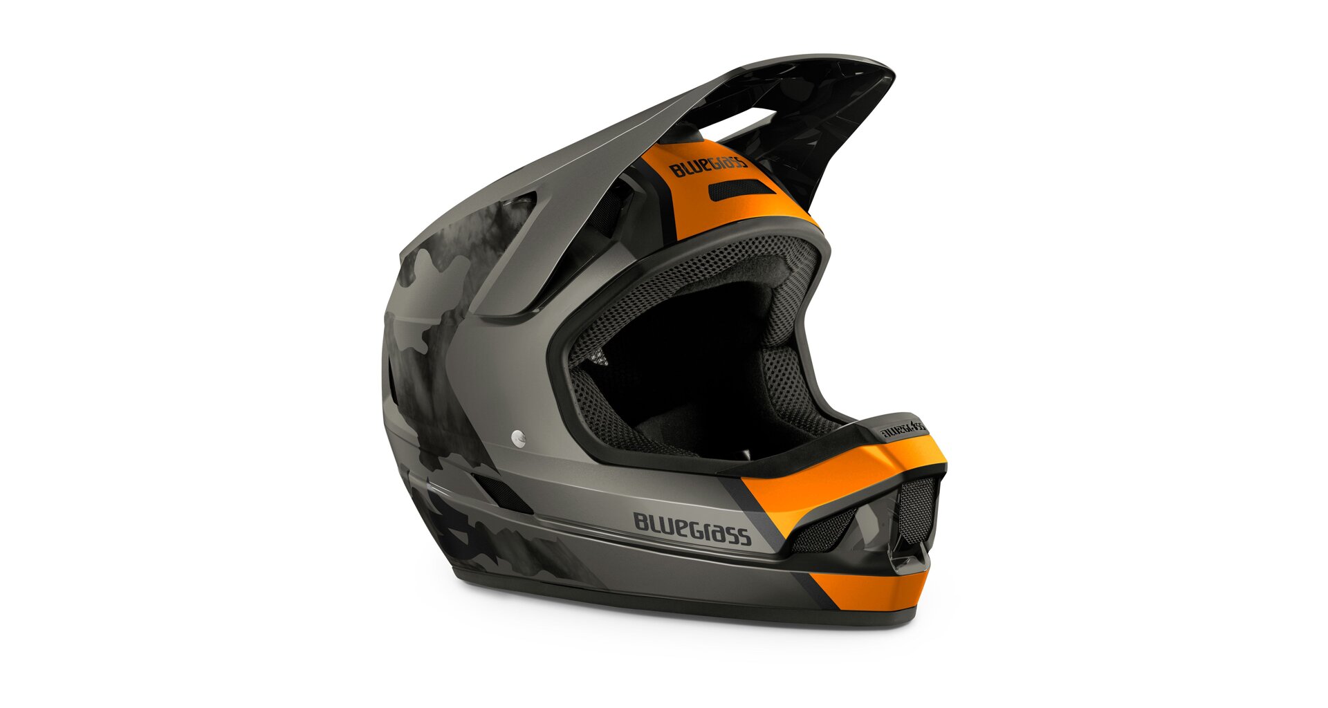 Přilba Bluegrass Legit - Oranžová camo Velikost: 60/62 cm (XL)