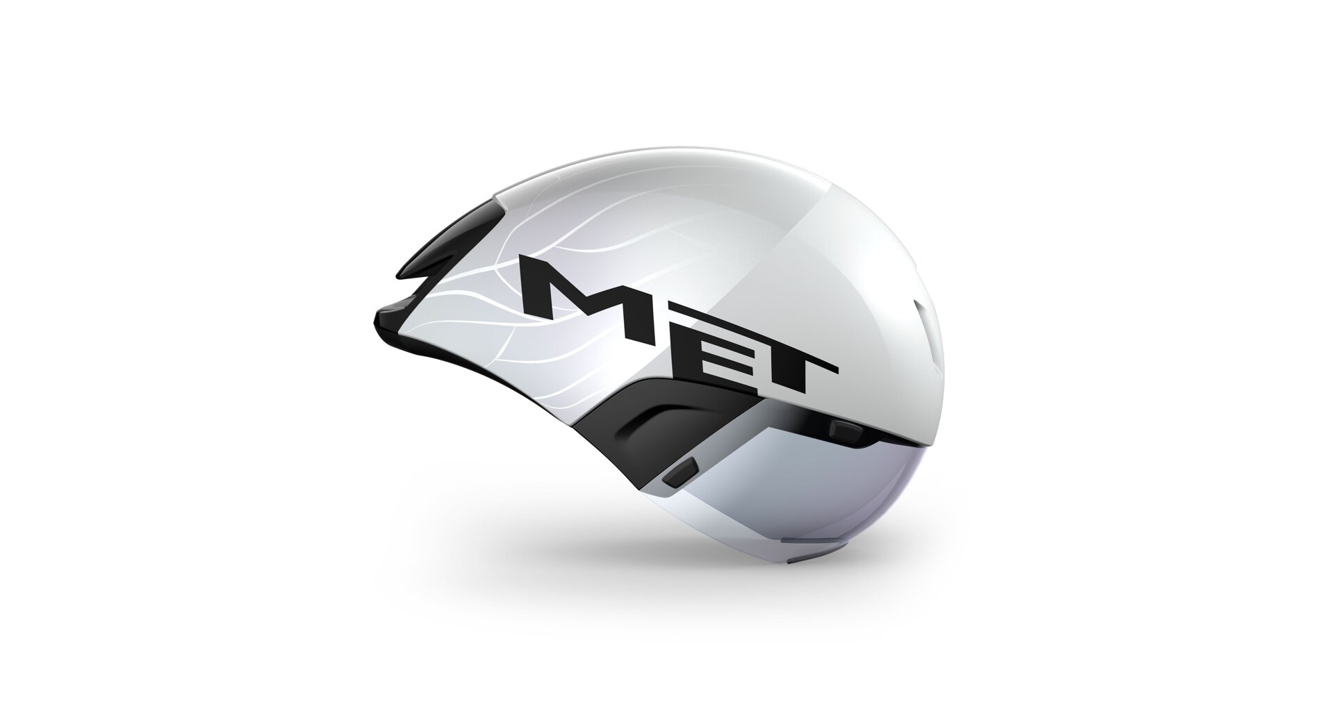 Přilba MET Codatronca - Bílá/stříbrná Velikost: 52/56 cm (S) - Obrázek 2