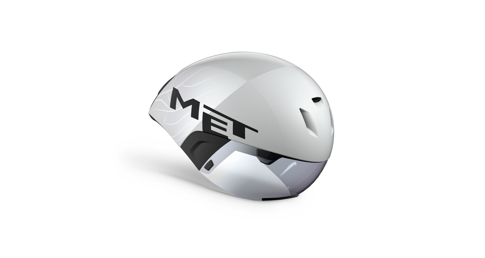 Přilba MET Codatronca - Bílá/stříbrná Velikost: 56/58 cm (M)