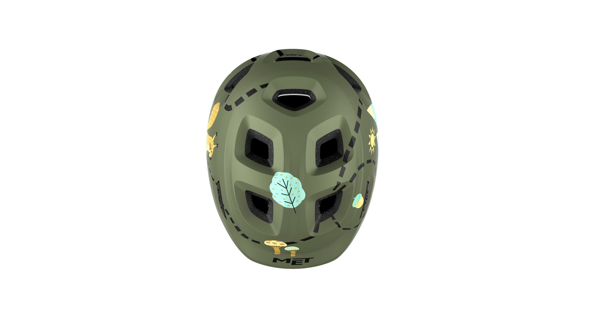 Přilba MET Hooray - Zelená les Velikost: 52/55 cm (S) - Obrázek 2