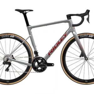 Ridley Grifn RS DuraAce Di2 - Battleship Grey / Candy Red Metallic Velikost: XS