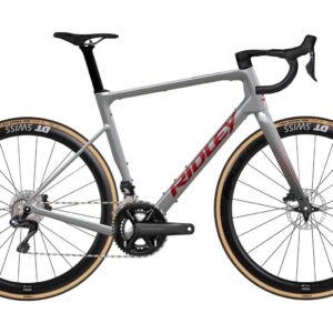 Ridley Grifn RS Shimano Ultegra Di2 - Battleship Grey / Candy Red Metallic Velikost: XL