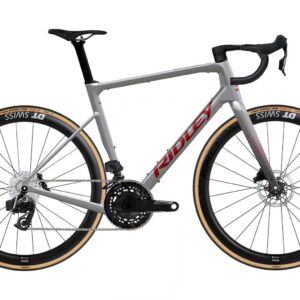 Ridley Grifn RS Sram Force AXS - Battleship Grey / Candy Red Metallic Velikost: XL