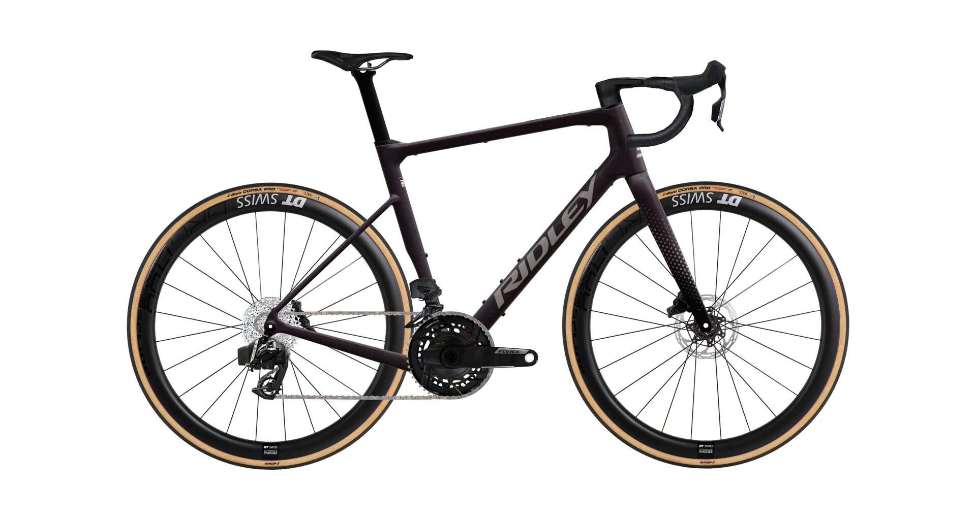 Ridley Grifn RS Sram Force AXS - Dark Plum Metallic / Autumn Grey Metallic Velikost: XL