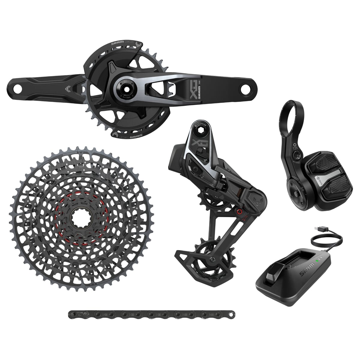 Sada Sram X0 T-Type Eagle V2 Transmission AXS 165 mm Délka: 175 mm