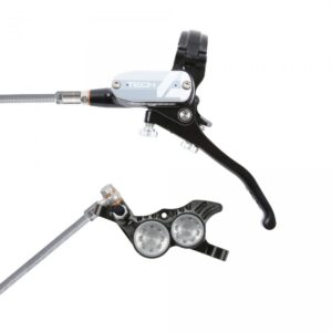 Sada kotoučových brzd Hope Tech 4 V4 - černá Barevná kombinace: Stříbrné