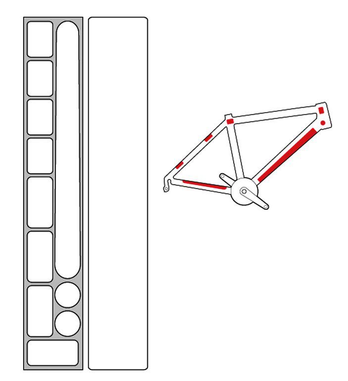 Sada ochranných samolepek Zefal Skin Armor M - Obrázek 2