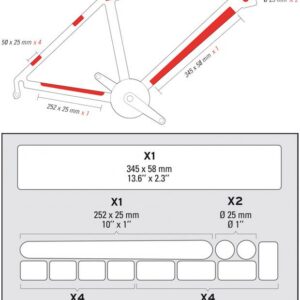 Sada ochranných samolepek Zefal Skin Armor M