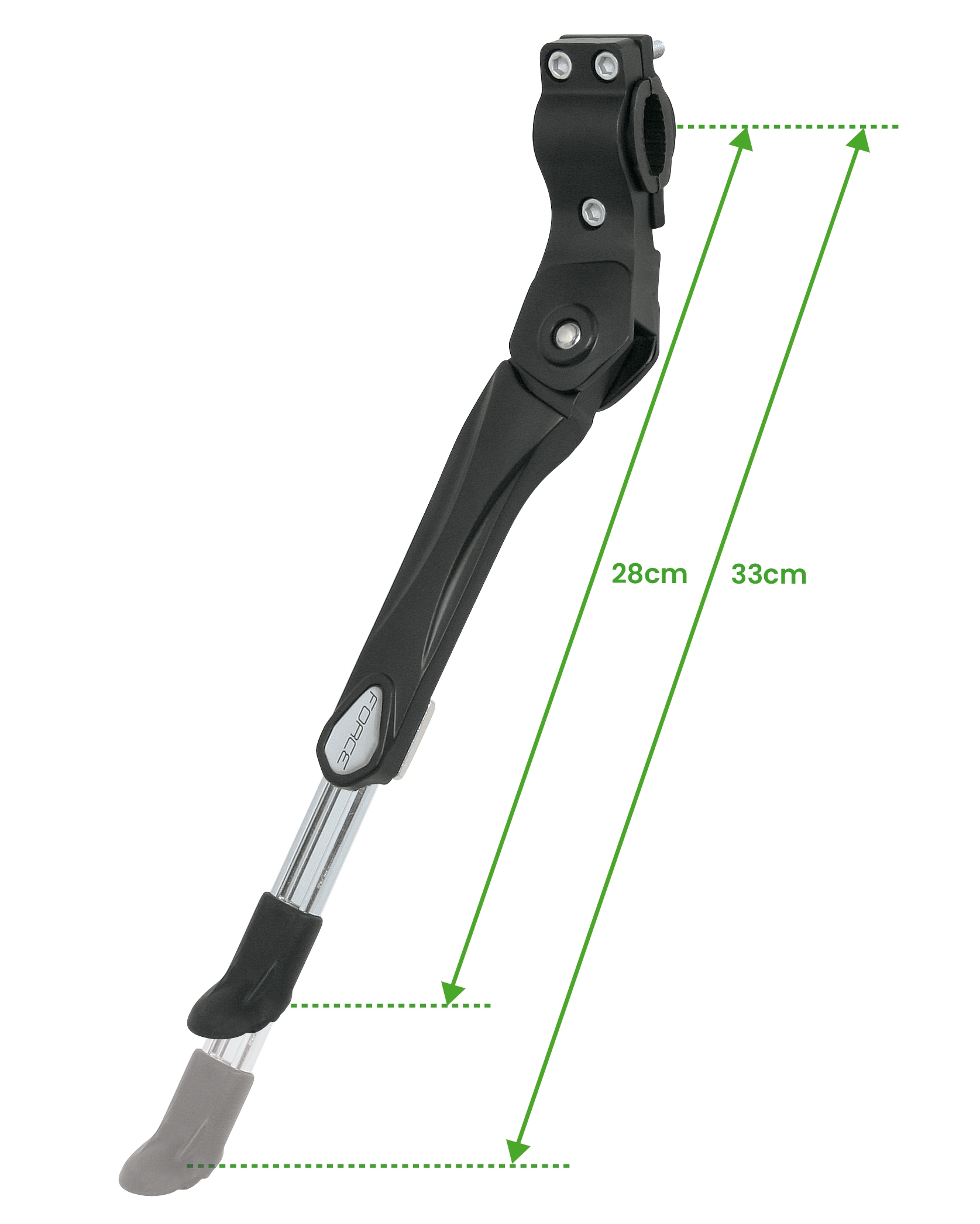 Stojan FORCE E-BIKE 26-28" Al zadní - černý - Obrázek 2