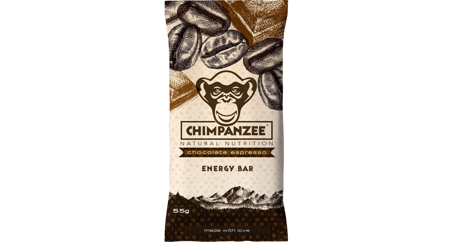 Tyčinka CHIMPANZEE ENERGY BAR Příchuť: Chocolate Espresso