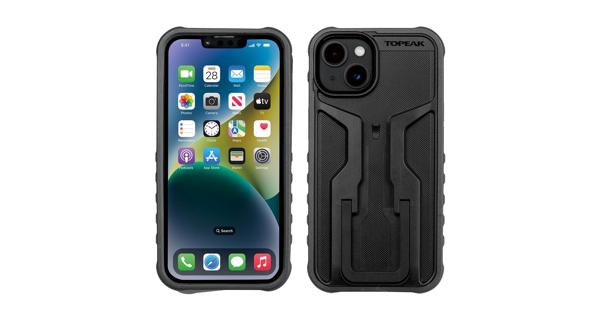Obal na telefon Topeak RideCase pro iPhone 14 PRO - Černá/šedá