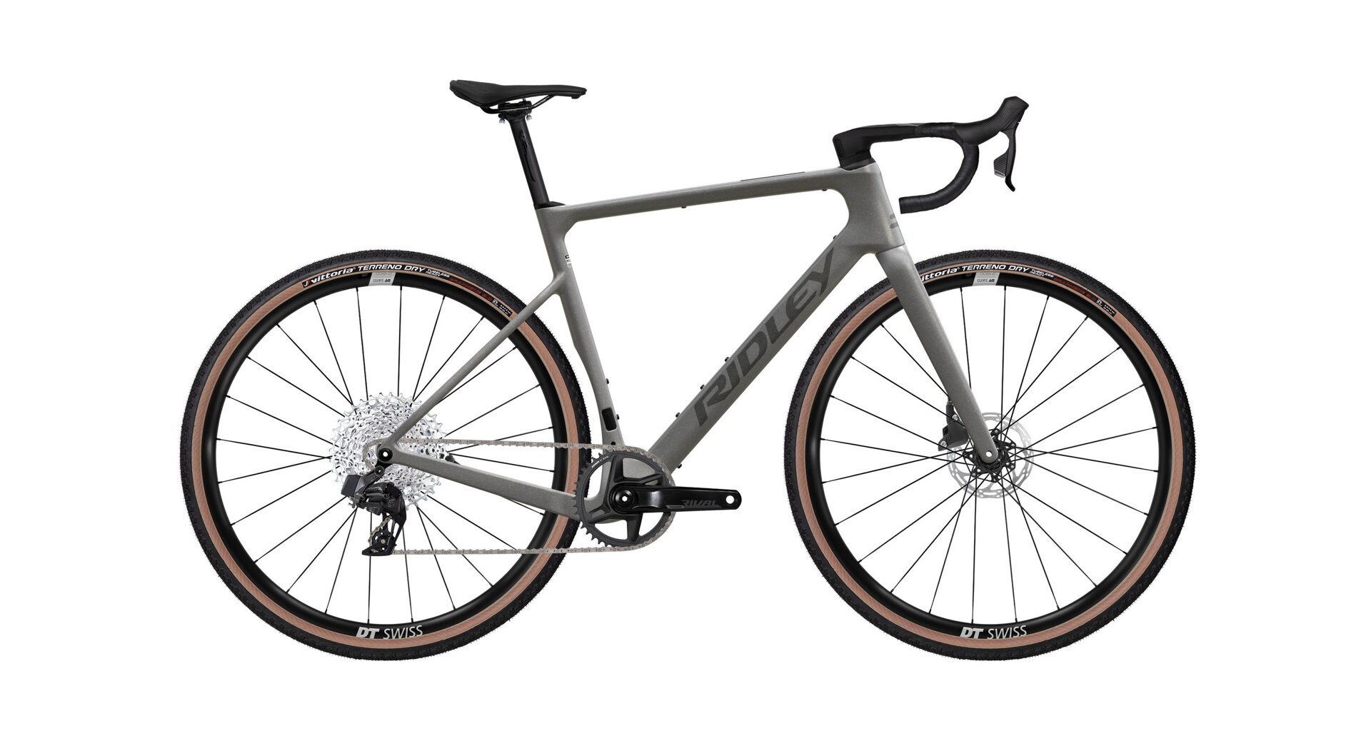 Ridley Astr Sram Rival XPLR - Empress Grey / Anthracite Metallic Velikost: XL