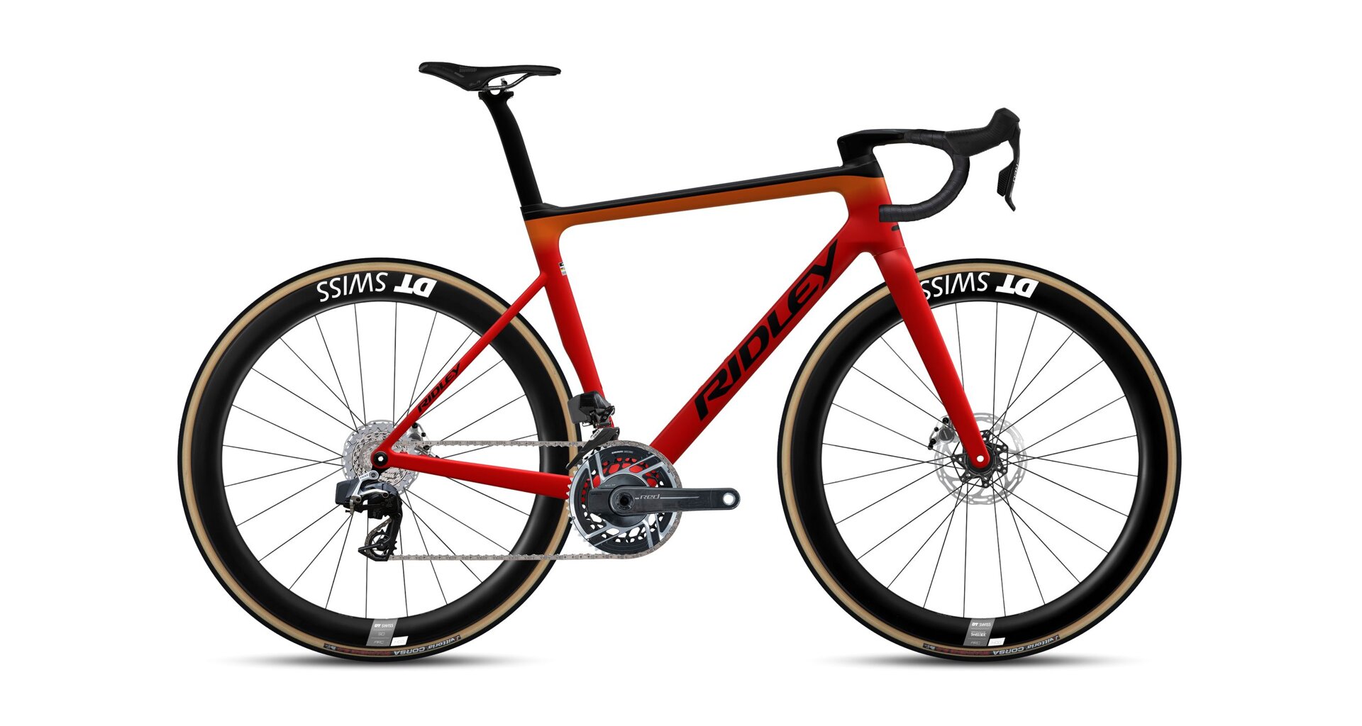 Ridley Falcn RS Sram Red - Red / Orange / Black Velikost: S
