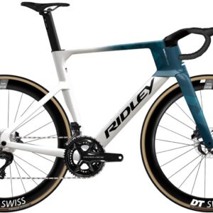 Ridley Noah Fast Sram Force AXS - White / Black / Petrol Blue Metallic Velikost: L