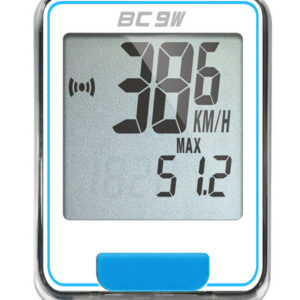 Bezdrátový computer Echowell BC9W Barva: Bílo-modrá