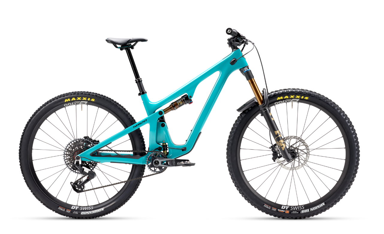 Celoodpružené kolo Yeti SB120 T2 X0/90 Transmission - Turquoise Velikost: XXL