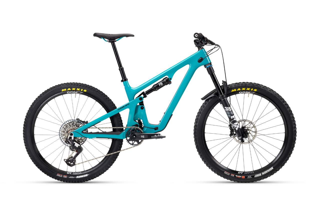 Celoodpružené kolo Yeti SB135 C2 90 Transmission - Turquoise Velikost: XL