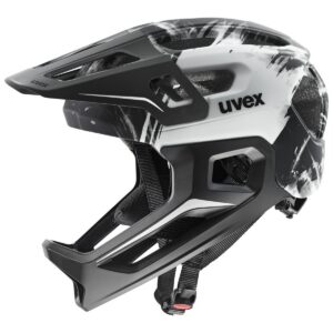 Dětská přilba Uvex React Jr fullface - Black/white matt